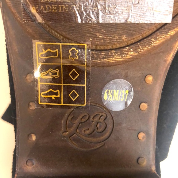 Lucky Brand perforated black suede slip-on booties 6.5 - Picture 5 of 6